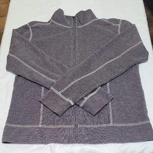 Calanda Clothing Women's Gray Grey Zip Up Sweatshirt.  Medium. EUC